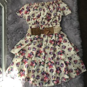 Rodeo style strapless dress